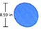 Blue Foil Confetti, Round Foil Glitter Table Confetti Dots, Sparkling for Wedding Birthday Party Decoration (1.76 OZ, 1.5 cm)